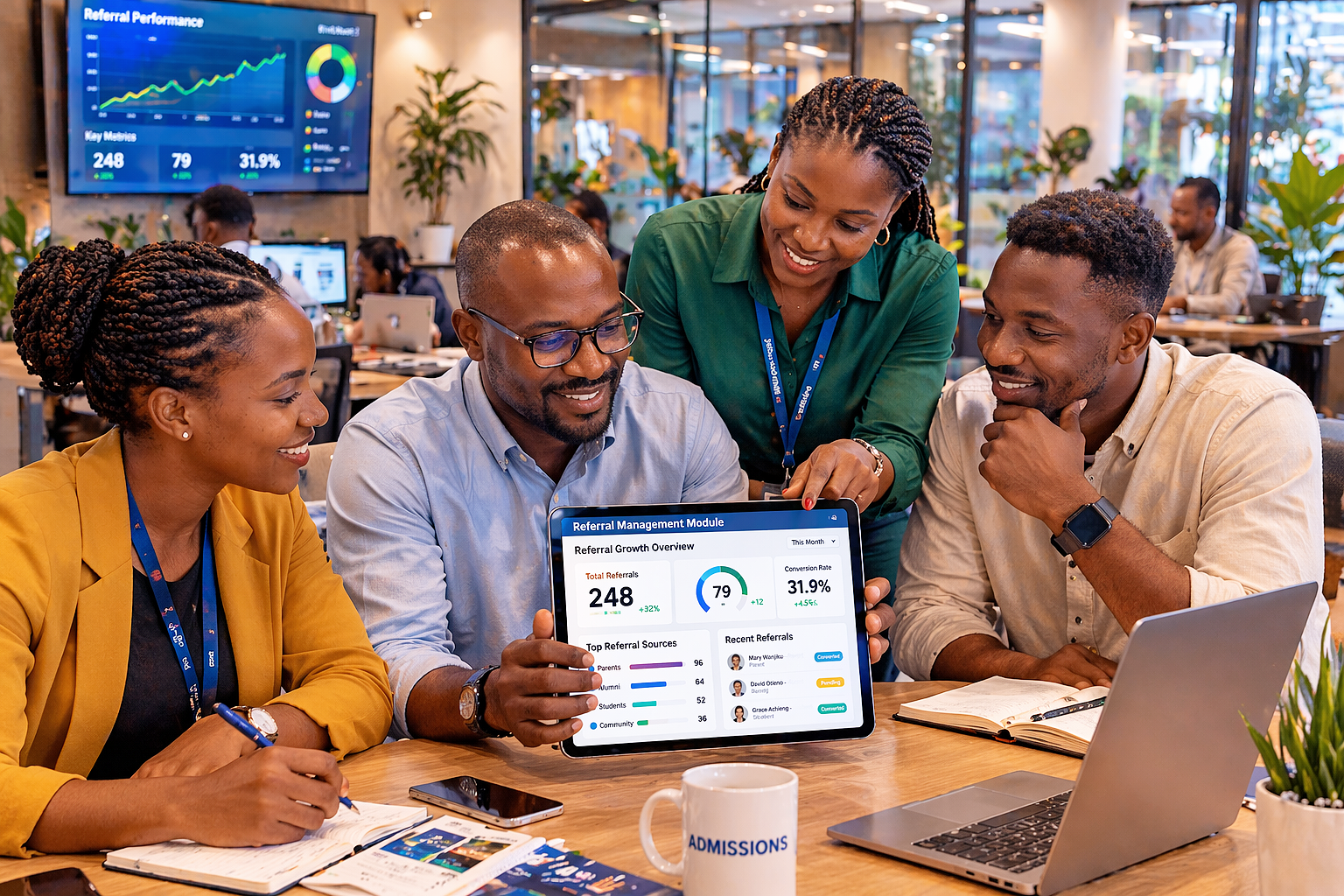 Referral management module hero visual